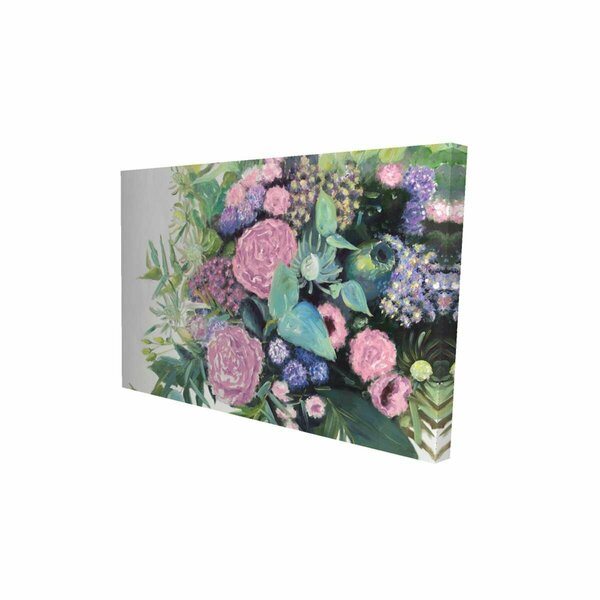 Fondo 20 x 30 in. Melody of Fuchsia Flowers-Print on Canvas FO2790077